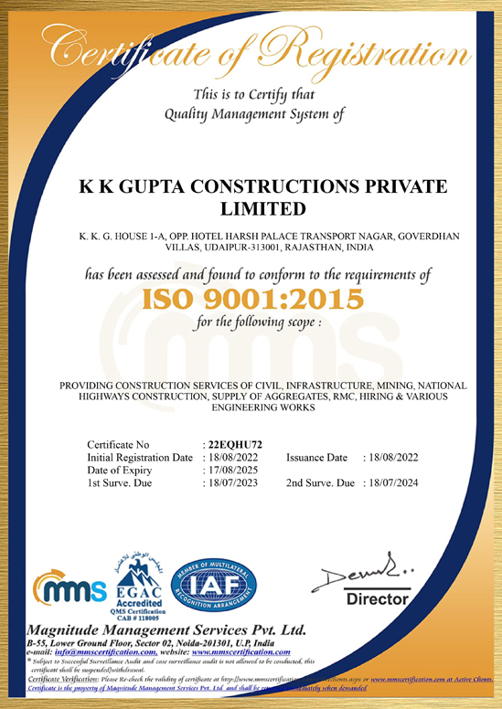 ISO 9001: 2008 (QMS) Certification